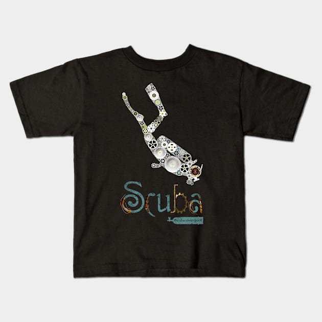 SCUBA Diving - Original SteamPunk Design Kids T-Shirt by norules